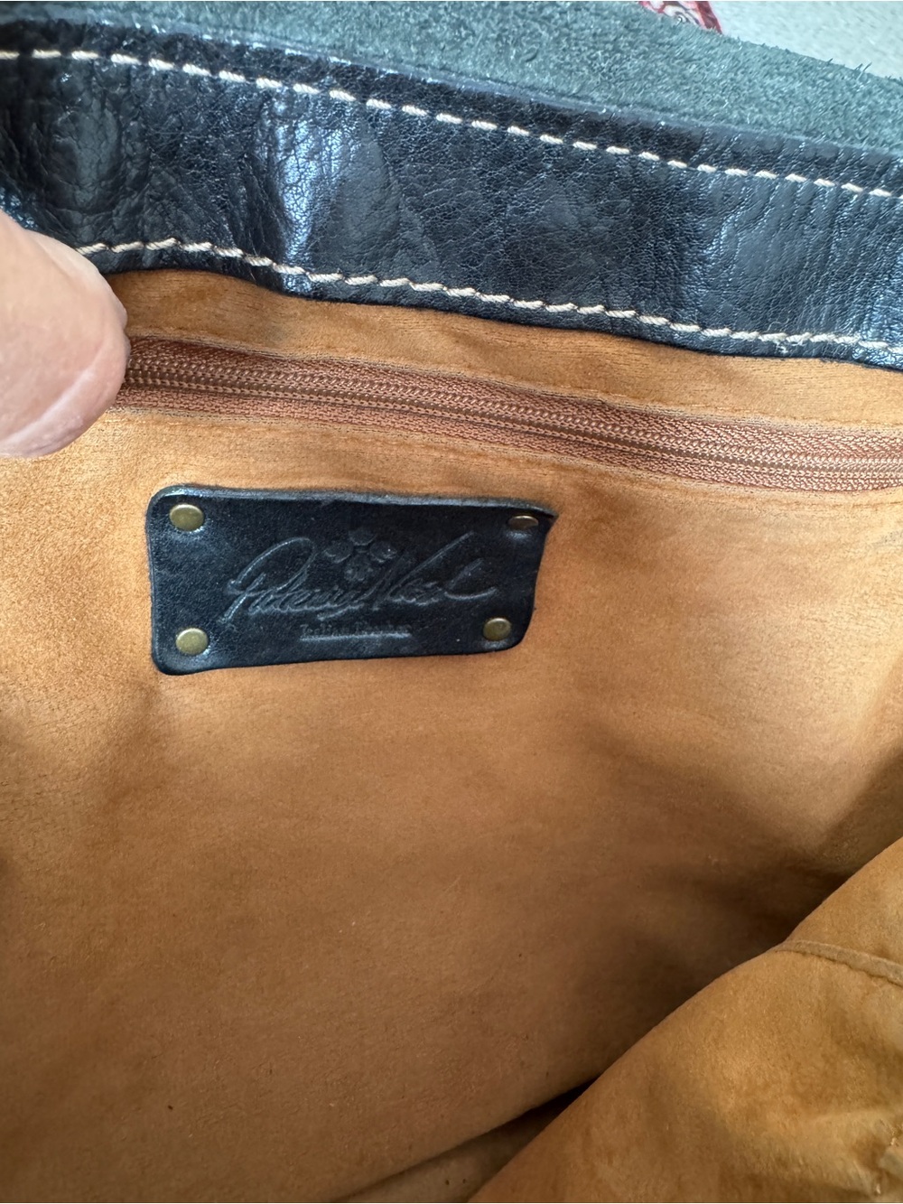 Patricia Nash Dark Brown Leather Shoulder Bag - Picture 3 of 6